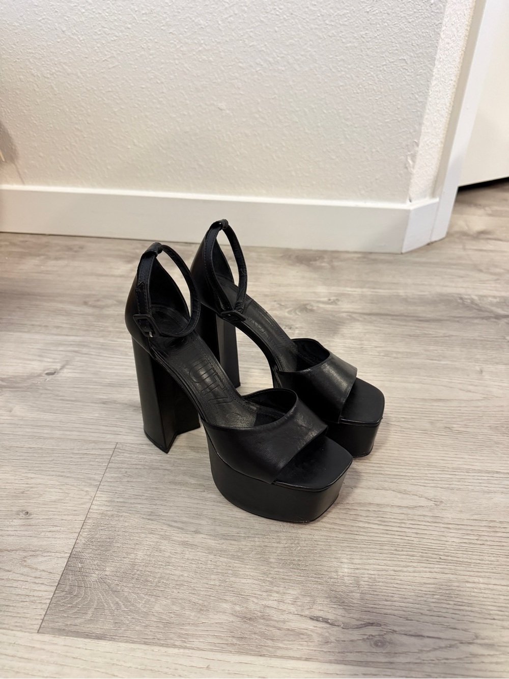 Schutz black heels